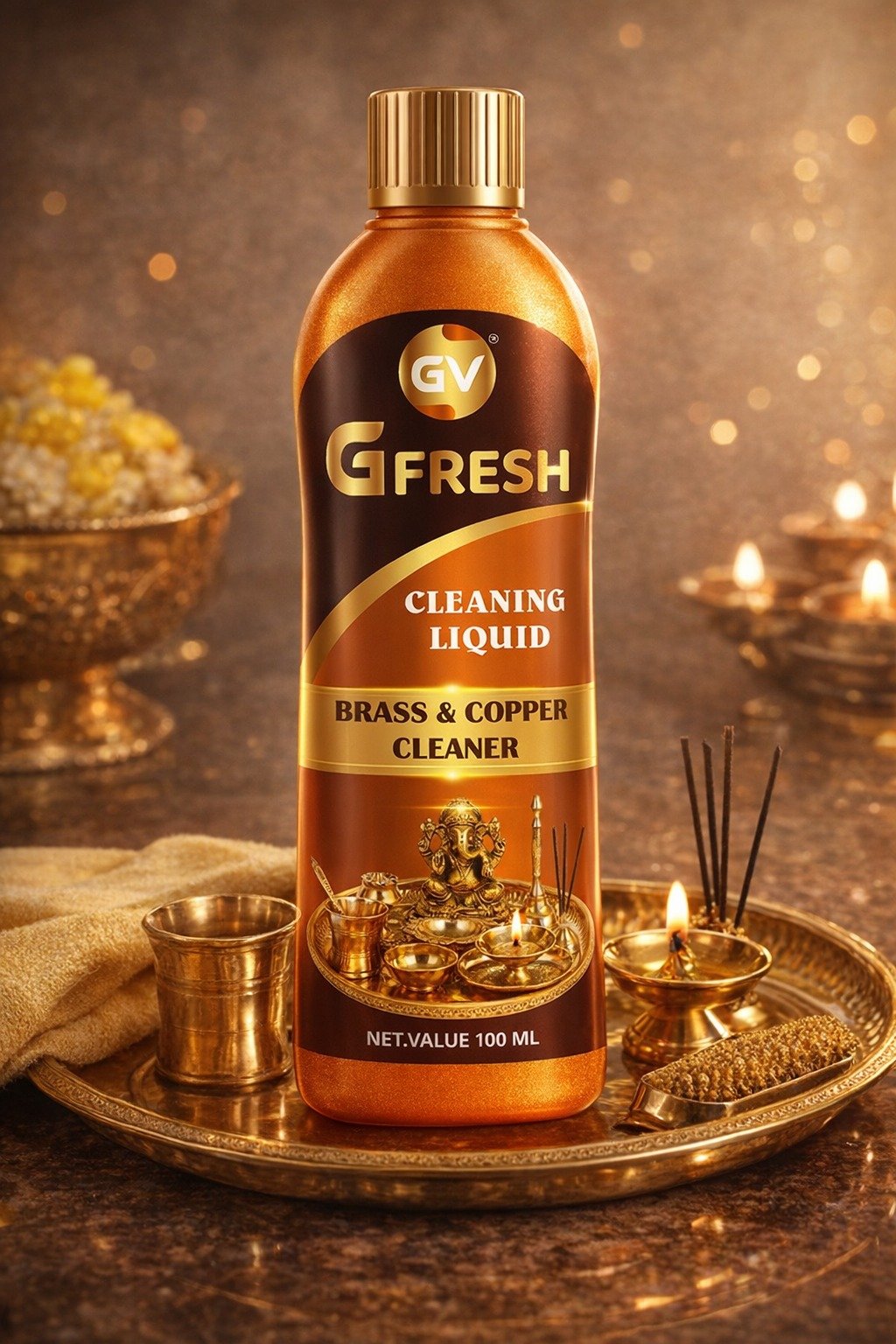 GV G Fresh Brass & Copper Cleaning Liquid