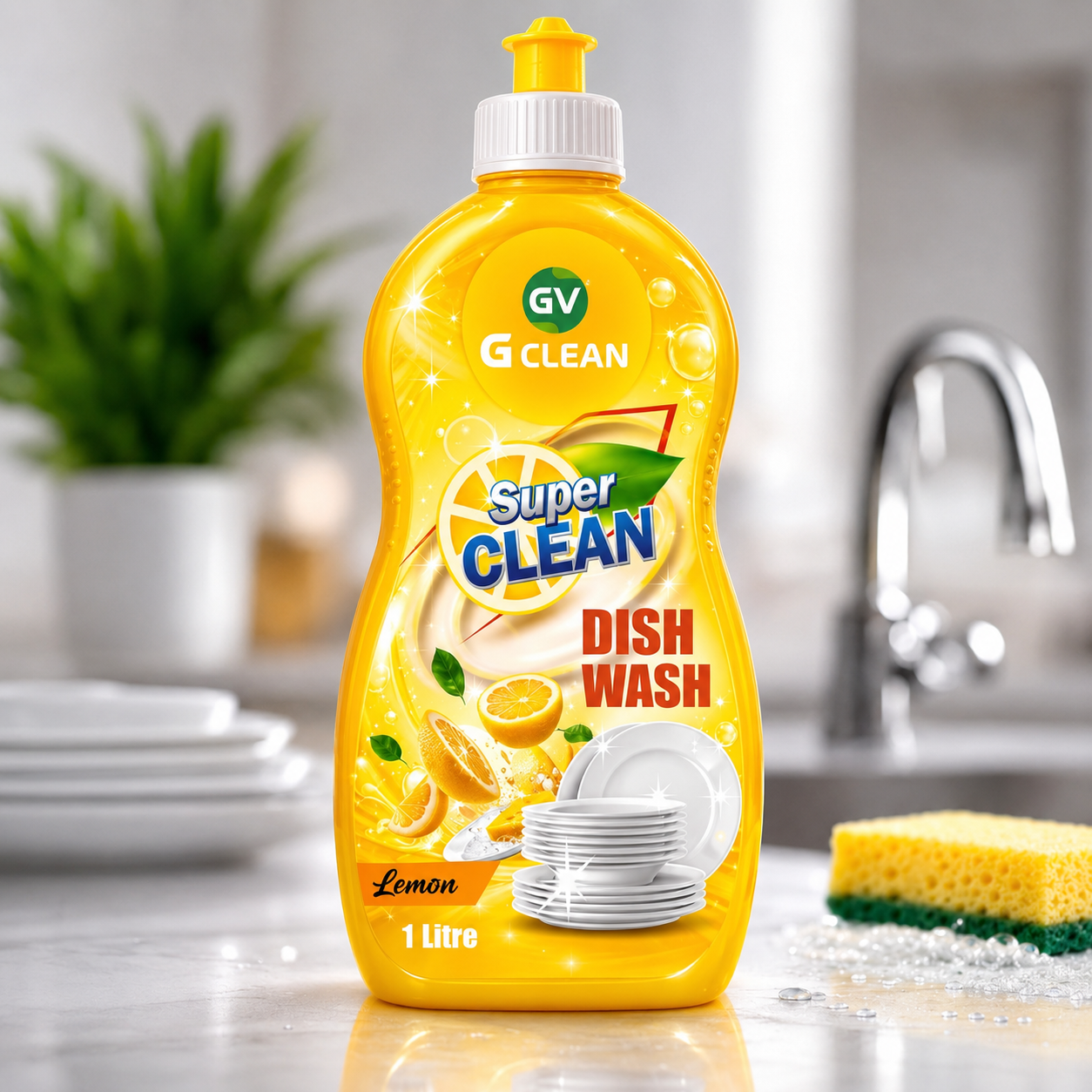 GV Clean Dish Wash – Lemon 1 litre