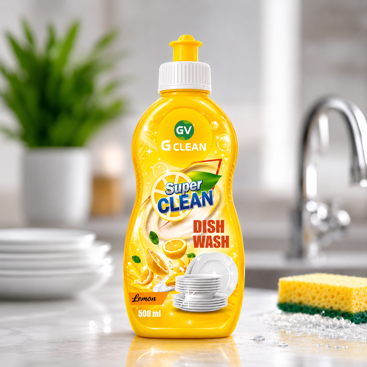 GV Clean Dish Wash – Lemon 500ml
